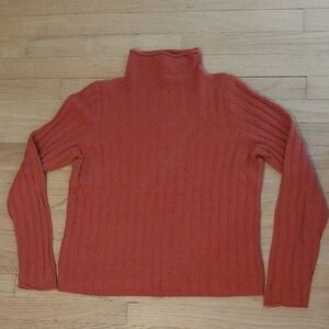 Madewell Brown Cowl Turtleneck Sweater